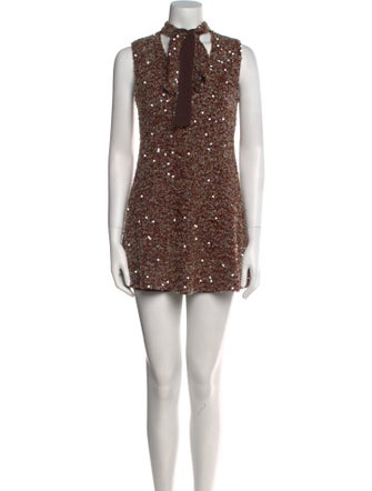 SIEDRÉS Mock Neck Mini Dress