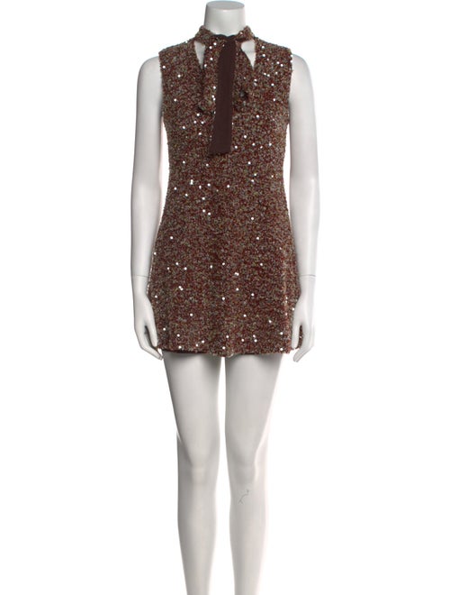 SIEDRÉS Mock Neck Mini Dress