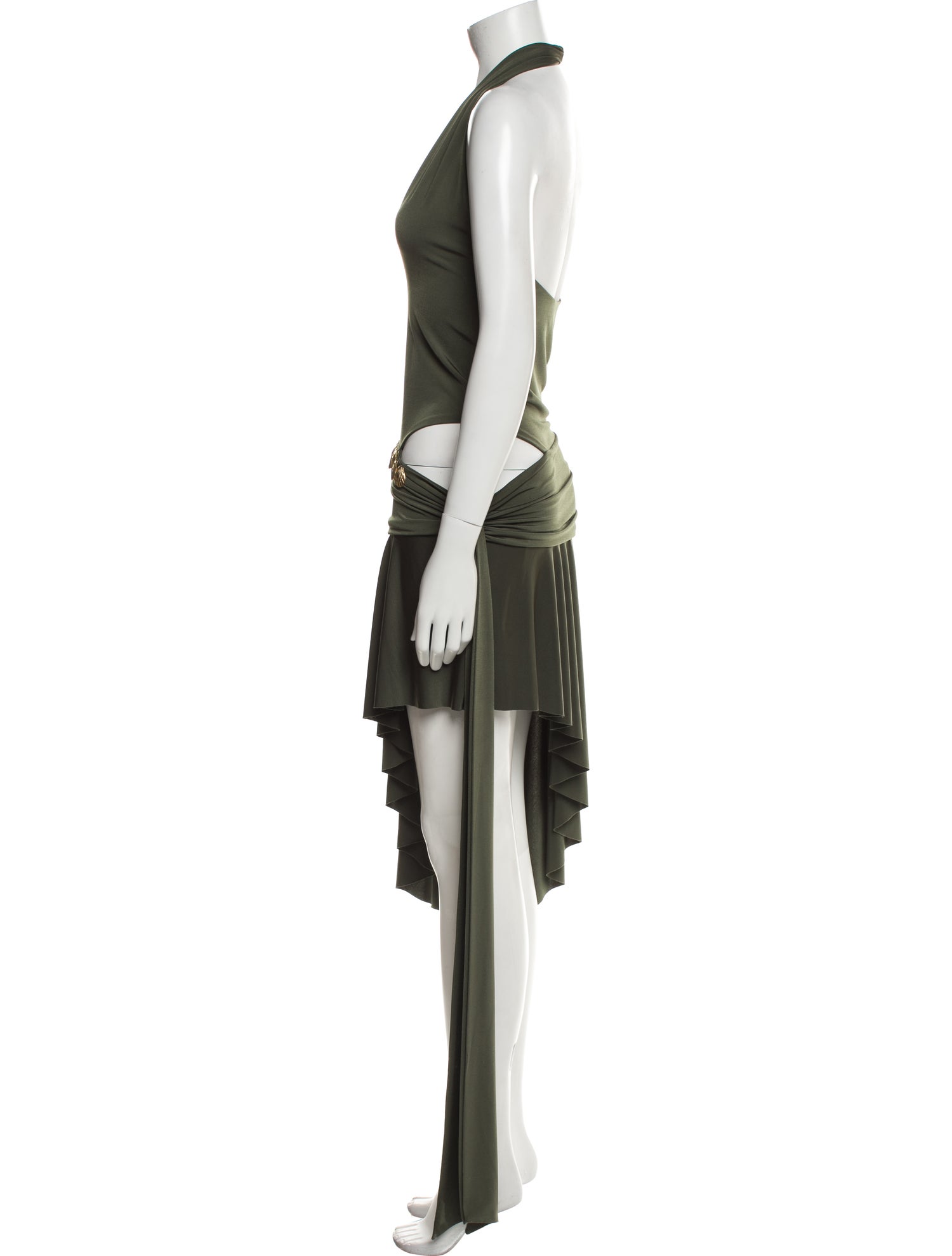 SIEDRÉS V-Neck Midi Length Dress