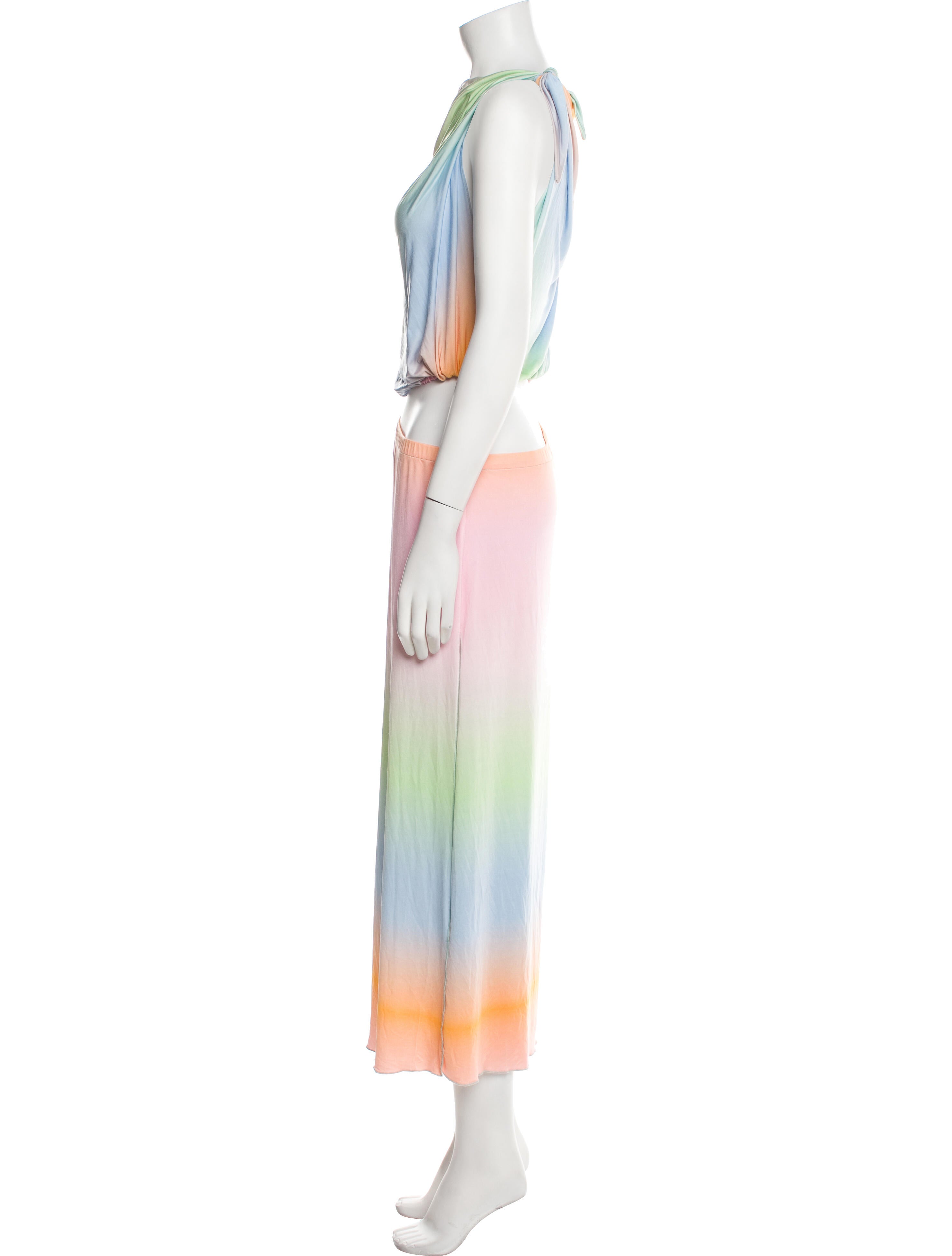 SIEDRÉS Tie-Dye Print Long Dress