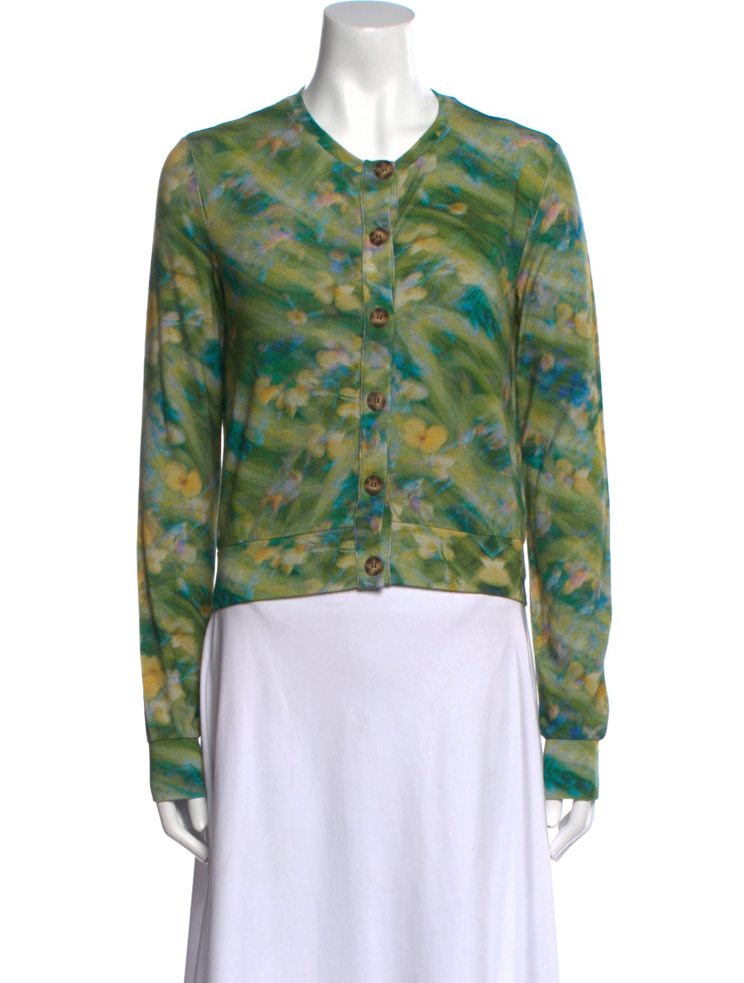 SIEDRÉS Floral Print Crew Neck Sweater