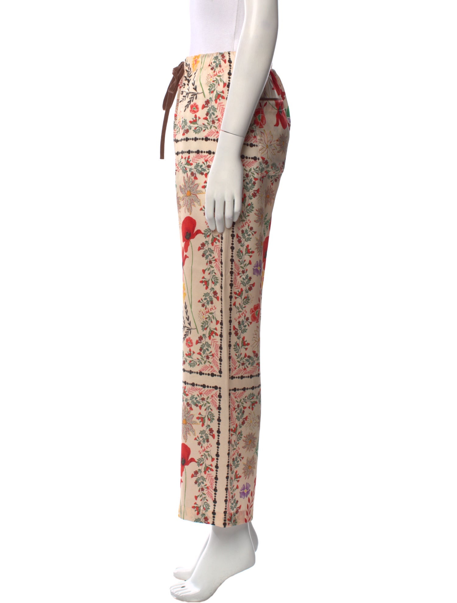 SIEDRÉS Floral Print Wide Leg Pants