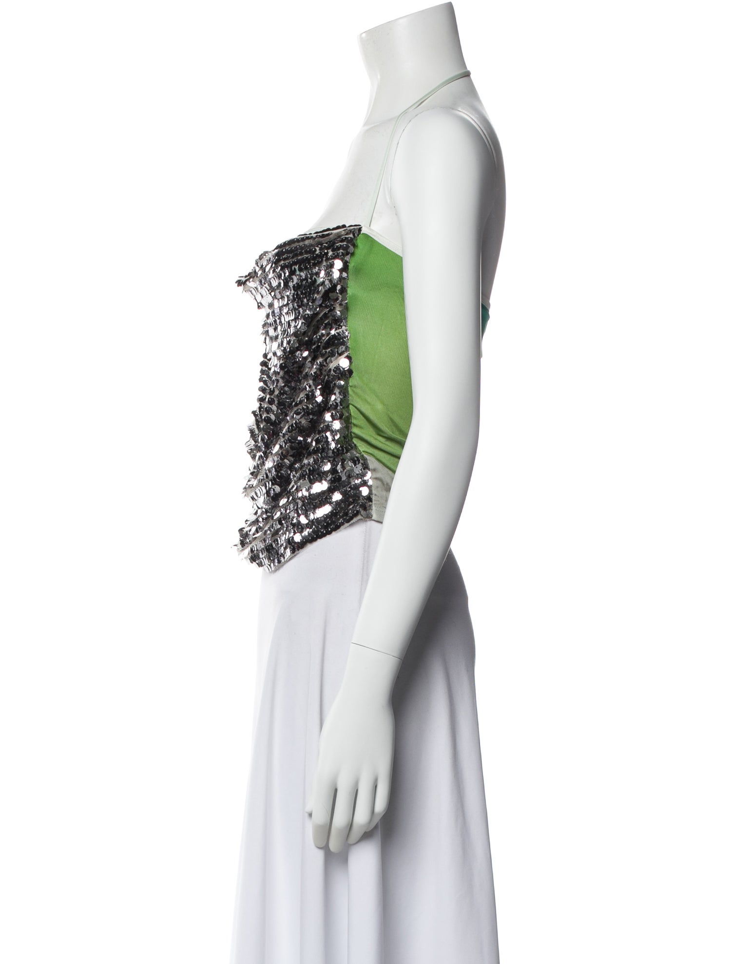 SIEDRÉS Patterned Halterneck Top w/ Tags