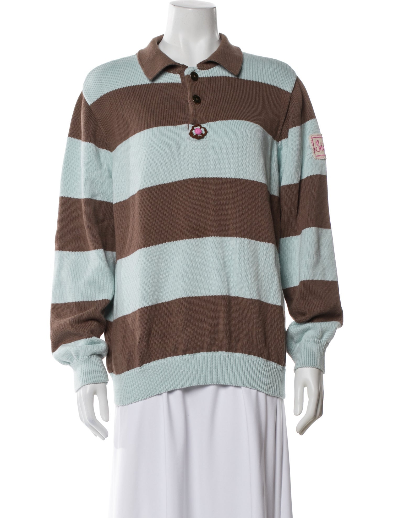 SIEDRÉS Striped Crew Neck Sweater