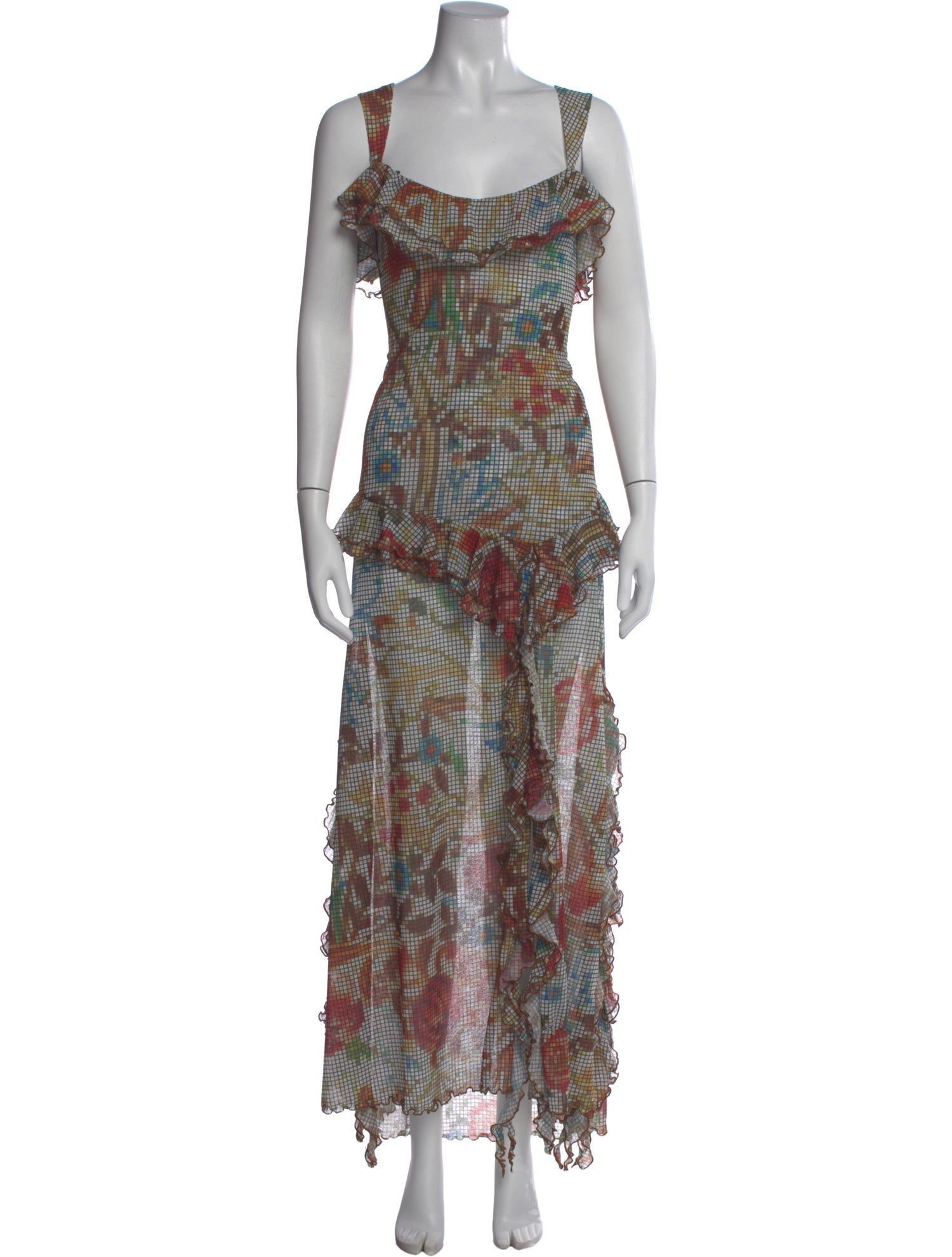 SIEDRÉS Printed Long Dress