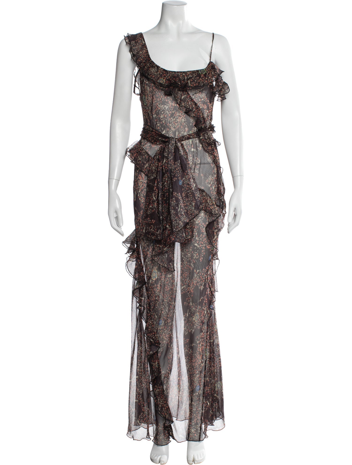 SIEDRÉS Floral Print Long Dress