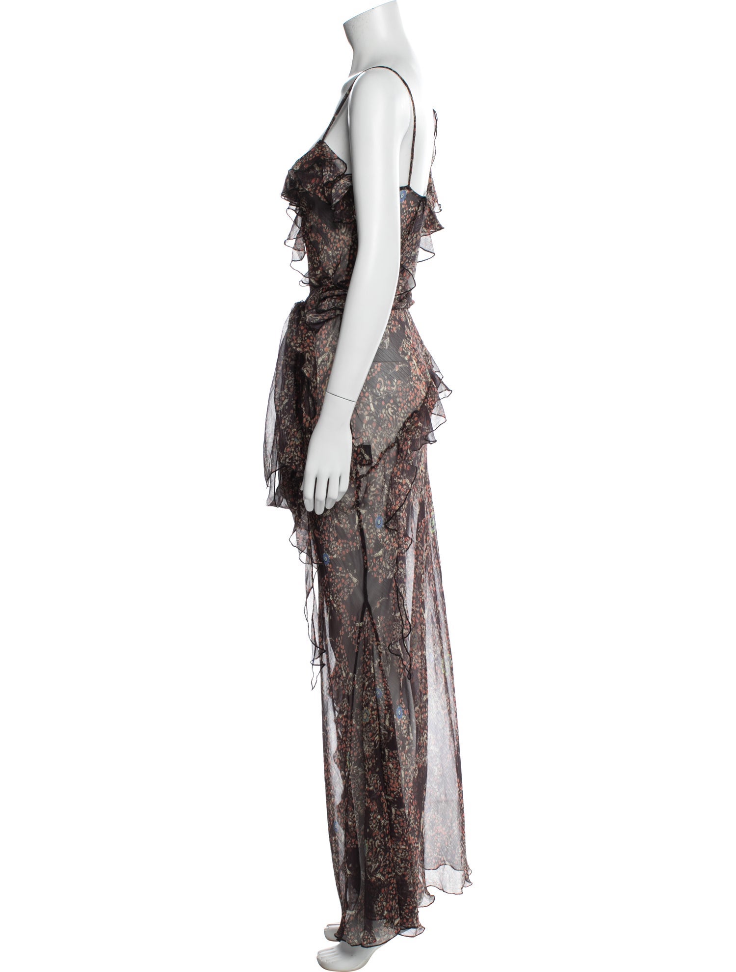 SIEDRÉS Floral Print Long Dress