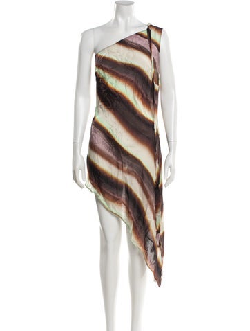 Pre-owned Siedres Printed Mini Dress In Multi