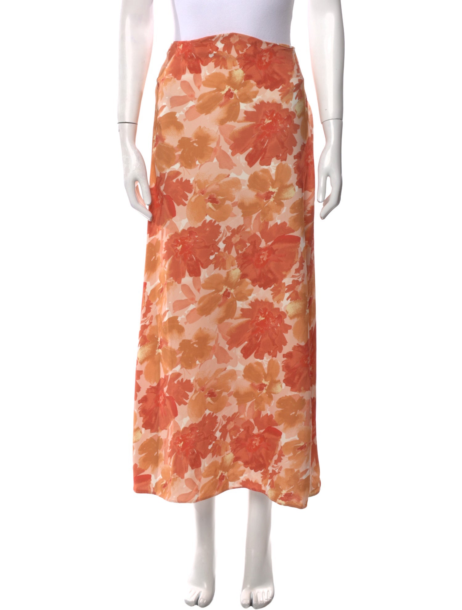 Significant Other Floral Print Midi Length Skirt