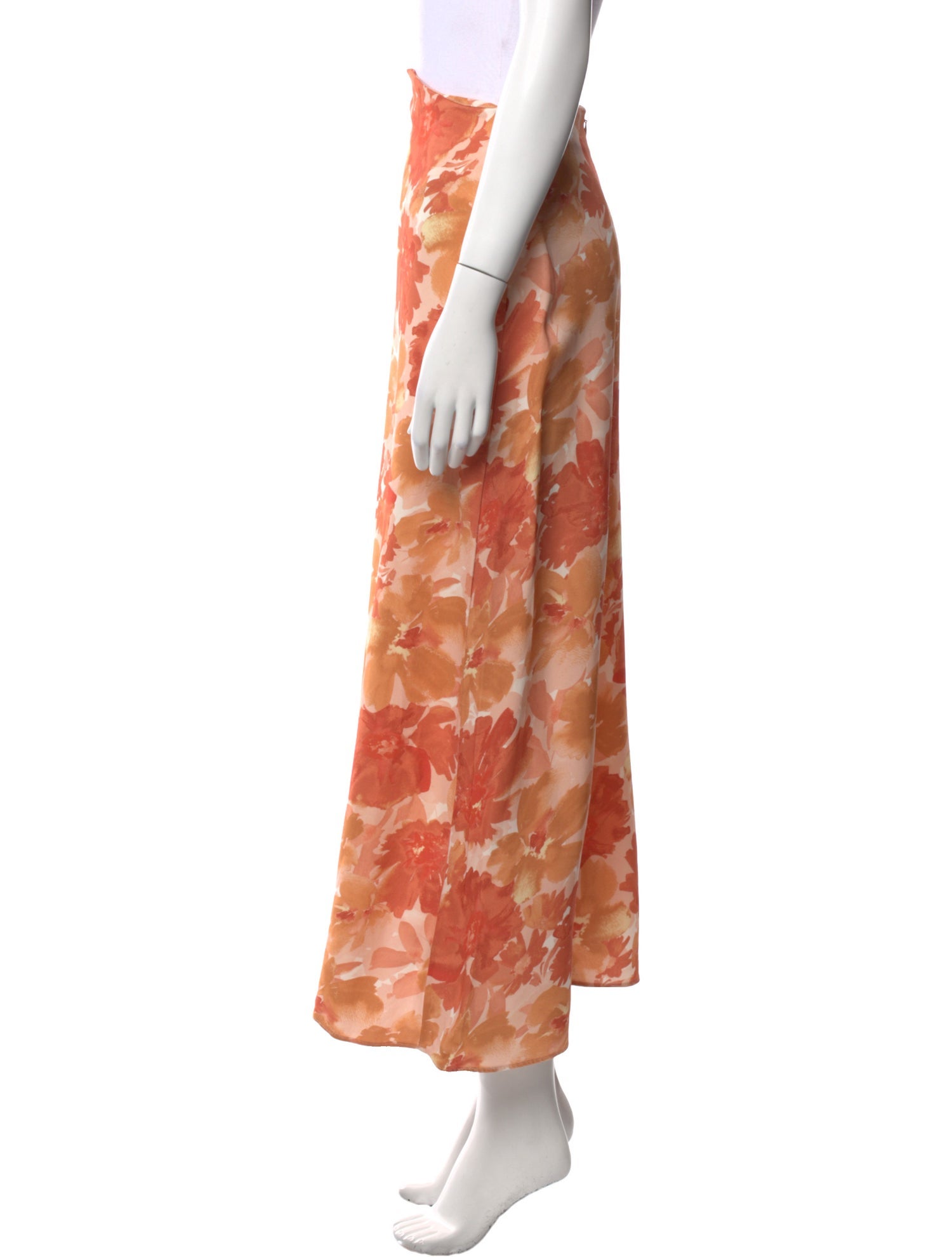 Significant Other Floral Print Midi Length Skirt