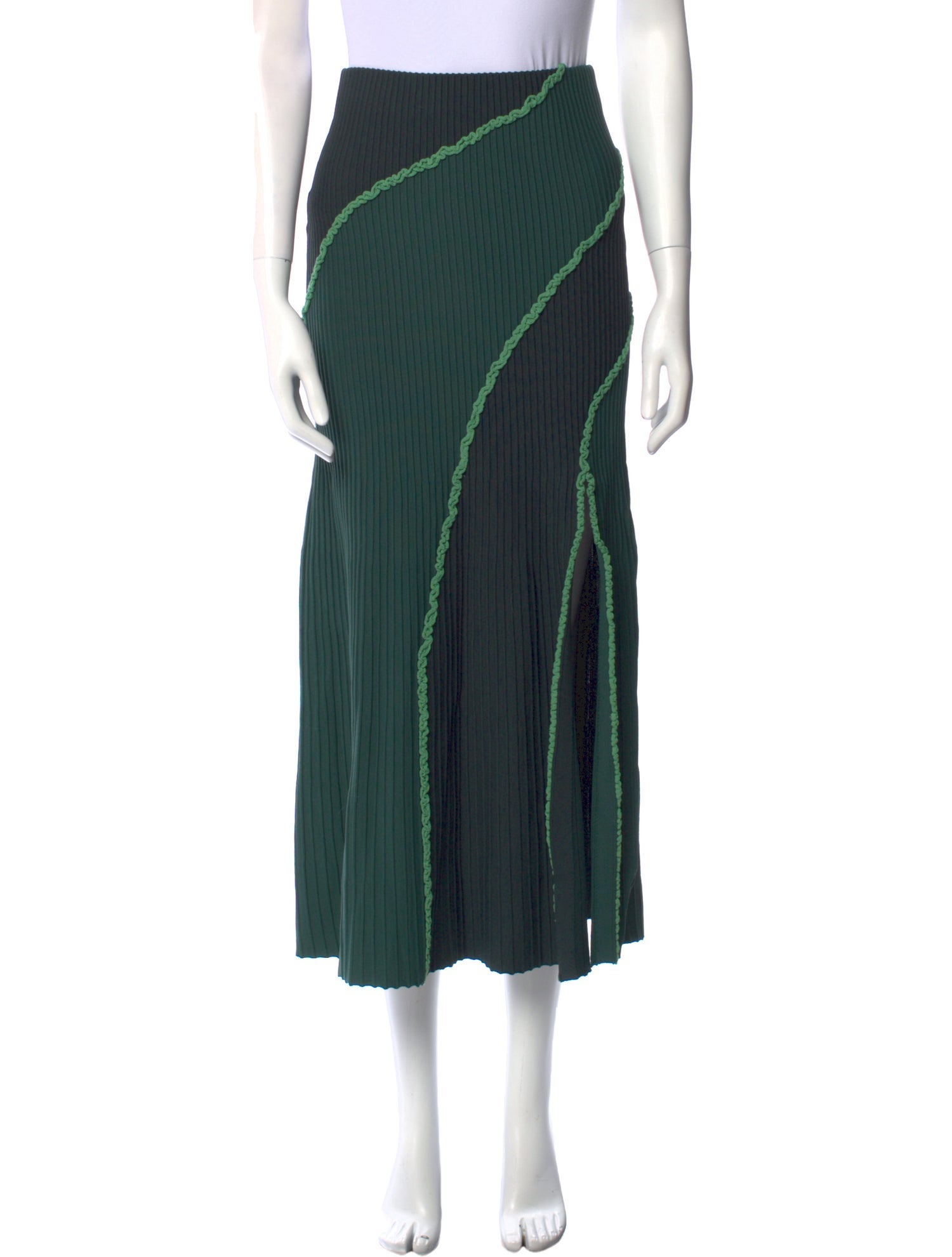 Significant Other Striped Midi Length Skirt