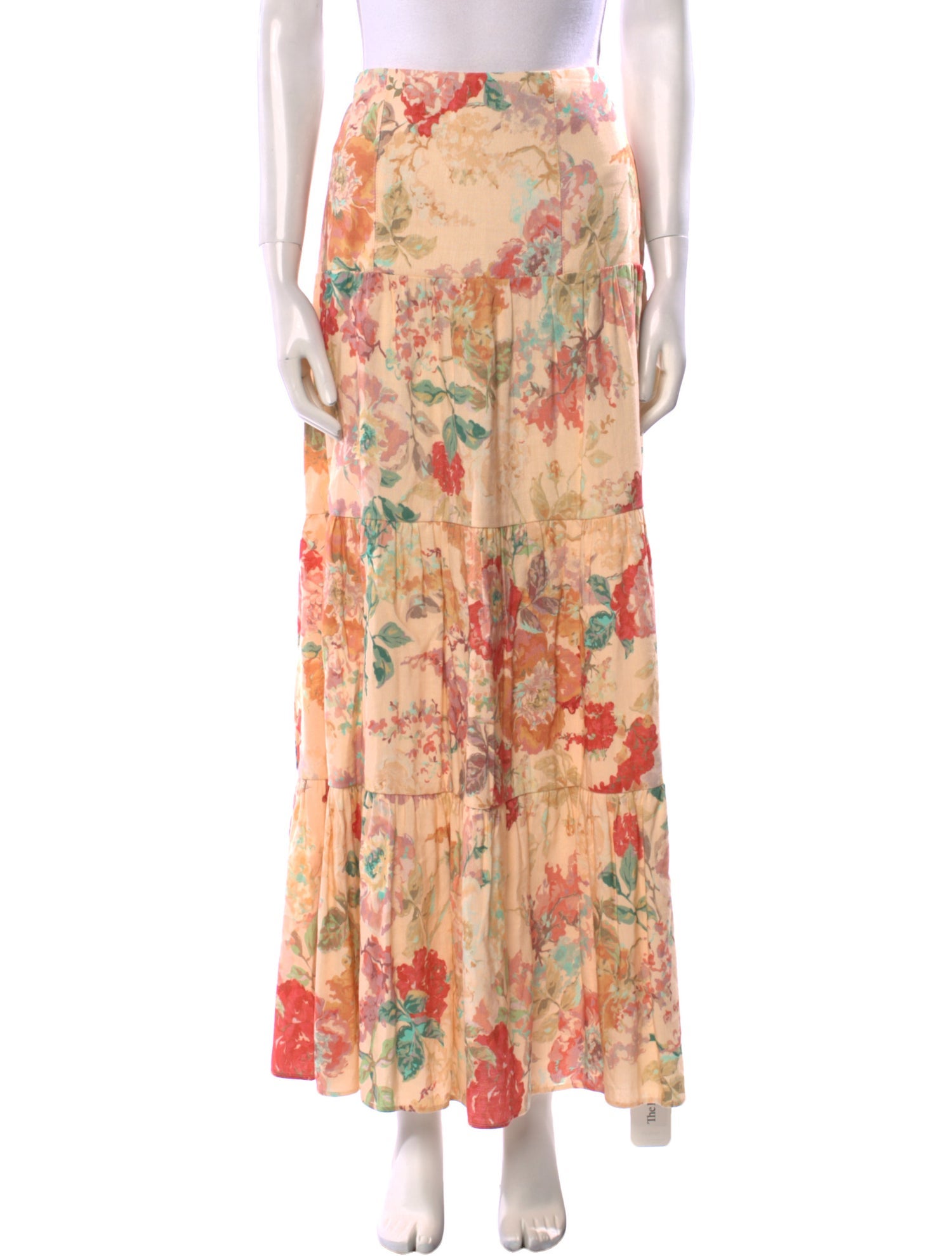 Significant Other Floral Print Midi Length Skirt