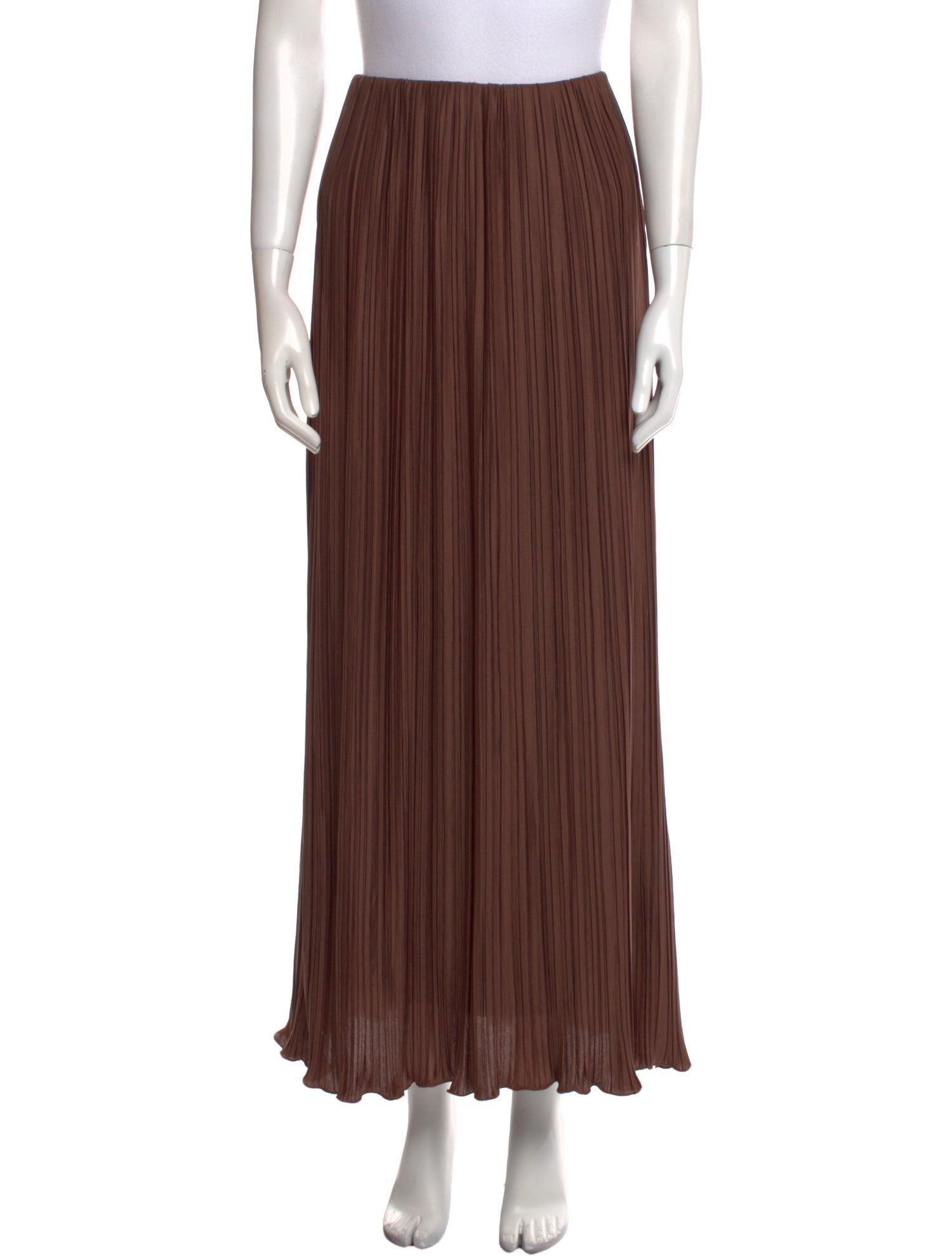 Significant Other Pleated Accents Midi Length Skirt