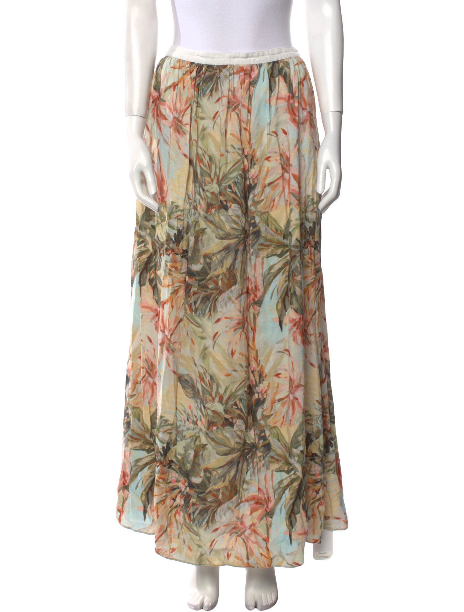 Significant Other Floral Print Long Skirt