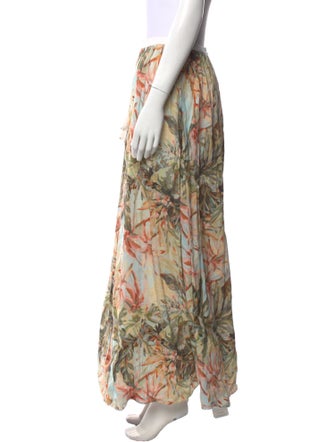 Significant Other Floral Print Long Skirt