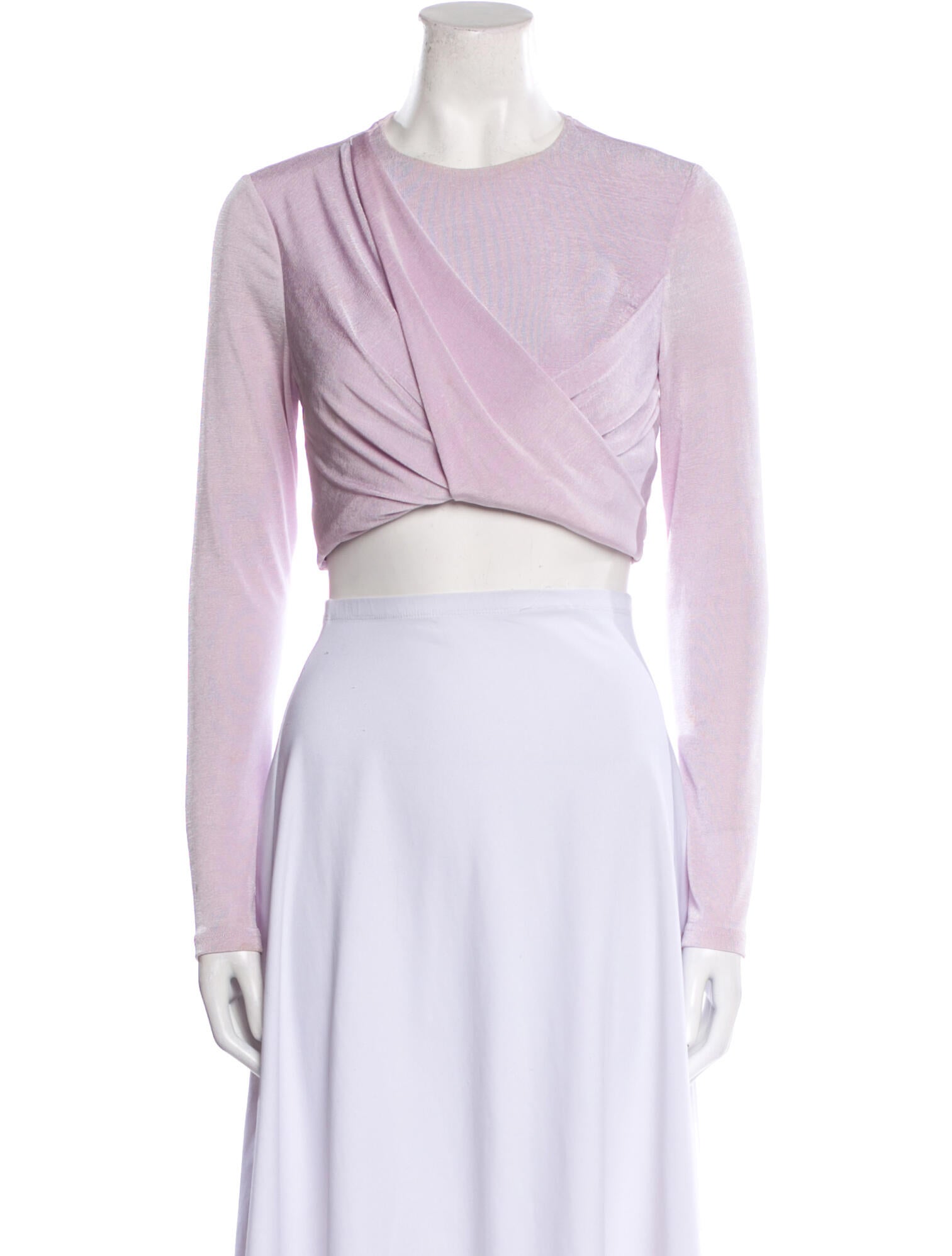 Significant Other Crew Neck Long Sleeve Crop Top