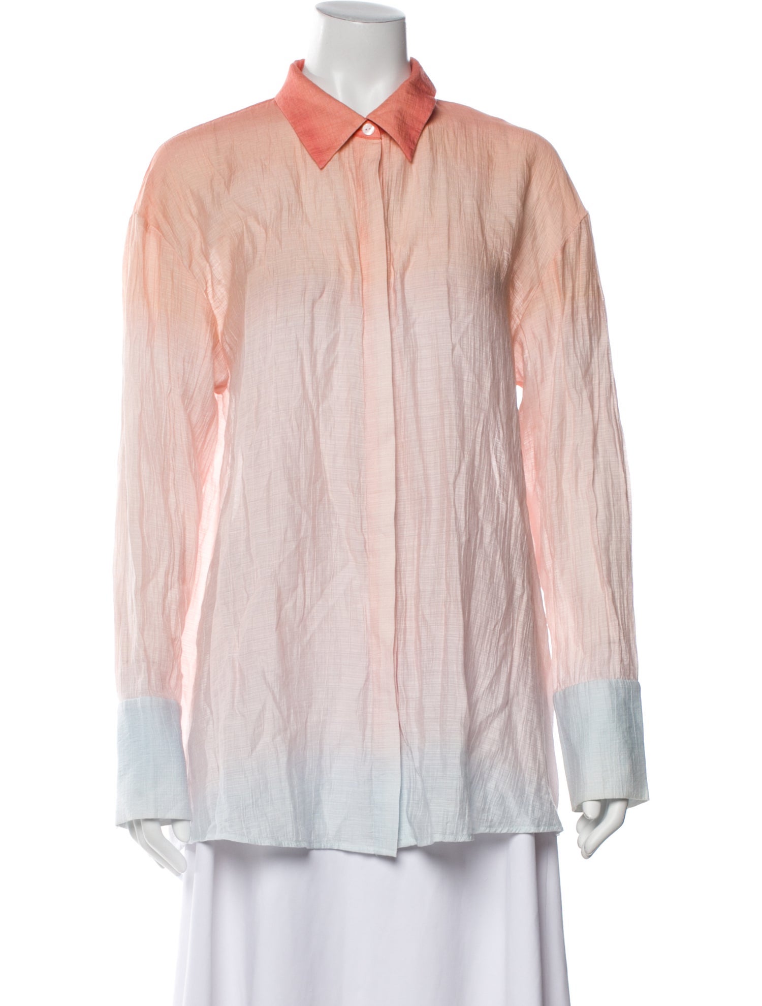 Significant Other Striped Long Sleeve Button-Up Top