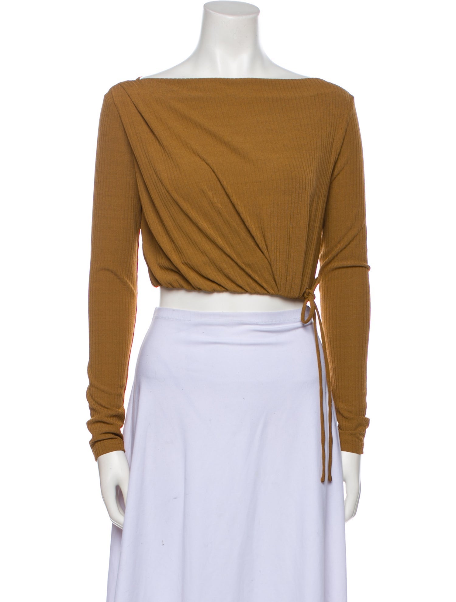 Significant Other Off-The-Shoulder Long Sleeve Crop Top