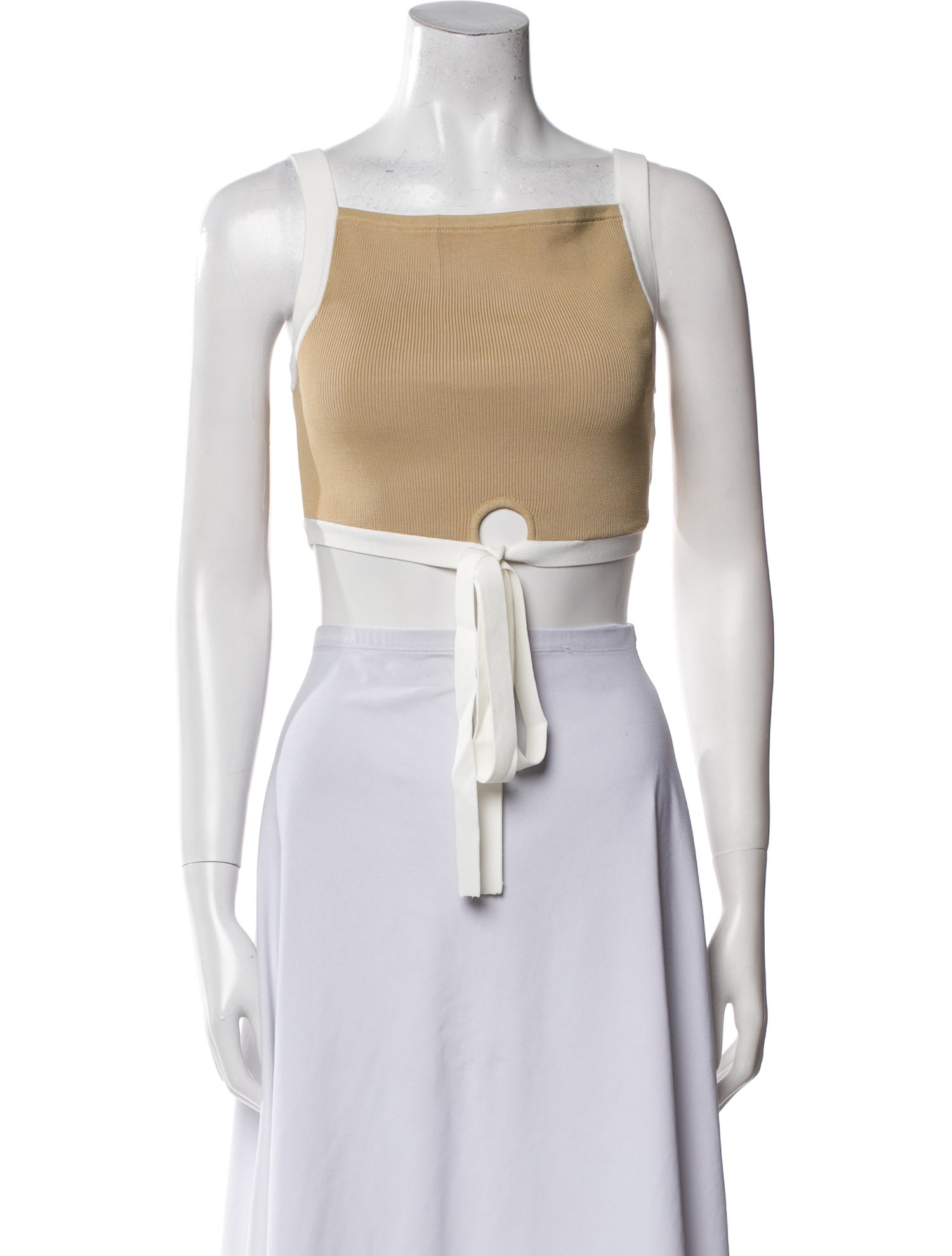 Significant Other Square Neckline Sleeveless Crop Top