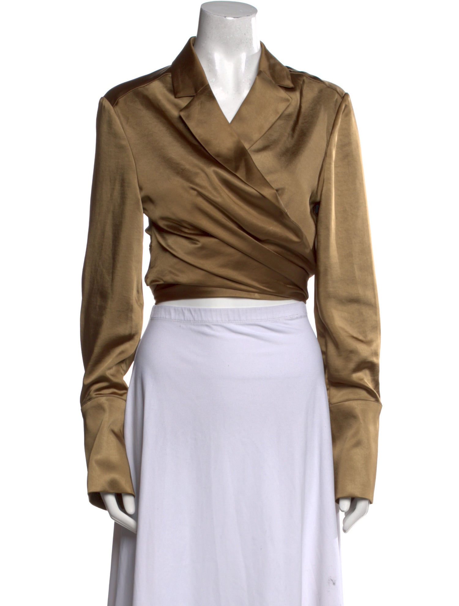 Significant Other Cowl Neck Long Sleeve Crop Top