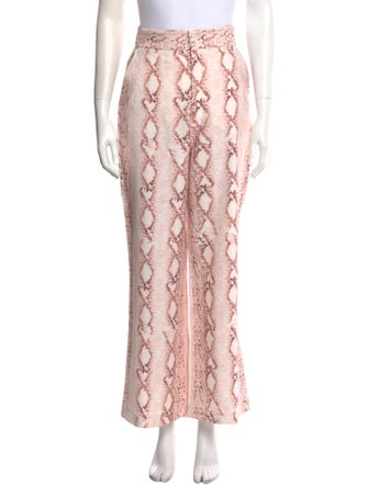 Significant Other Animal Print Wide Leg Pants