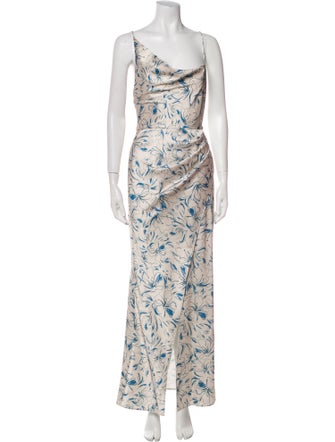 Significant Other Floral Print Long Dress