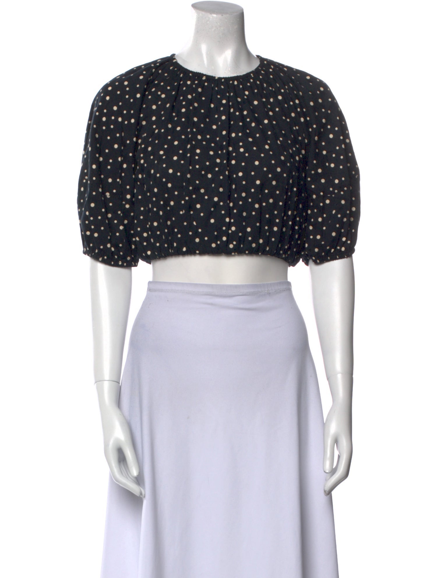 Significant Other Polka Dot Print Crew Neck Crop Top w/ Tags