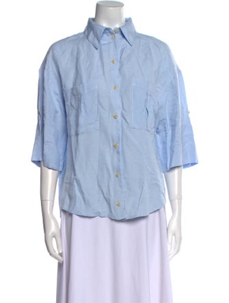 Significant Other Three-Quarter Sleeve Button-Up Top