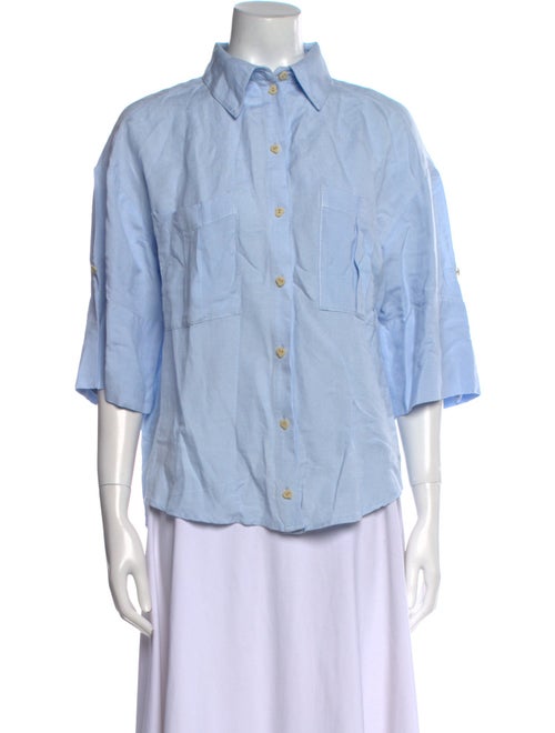 Significant Other Three-Quarter Sleeve Button-Up Top
