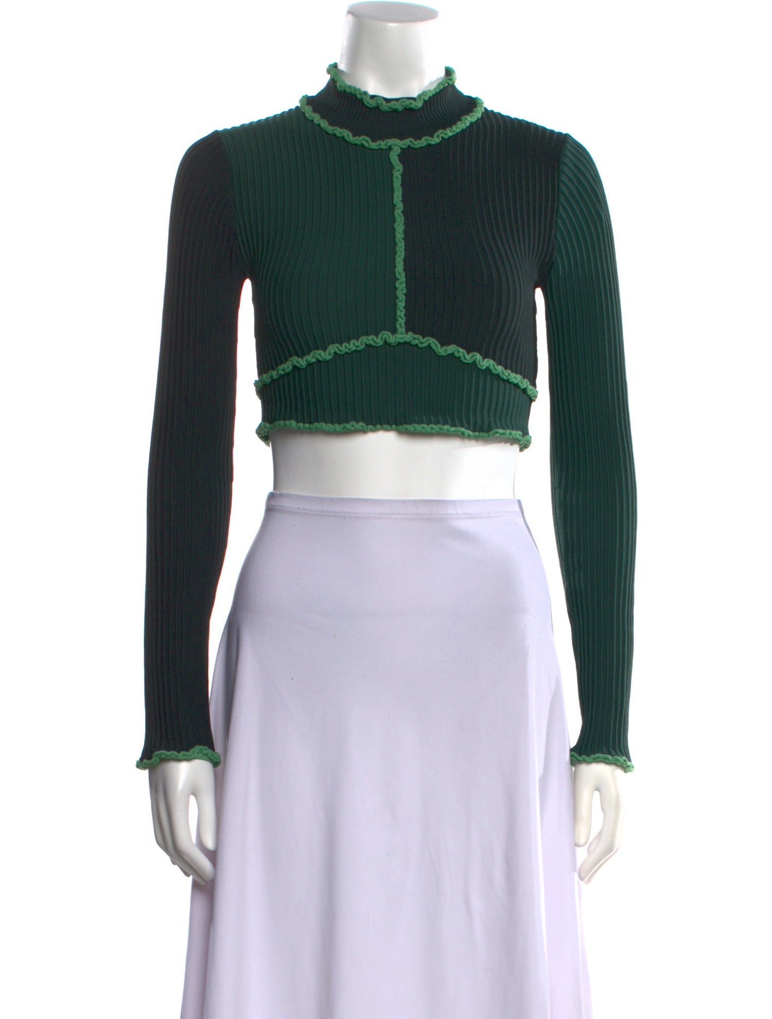 Significant Other Mock Neck Long Sleeve Crop Top