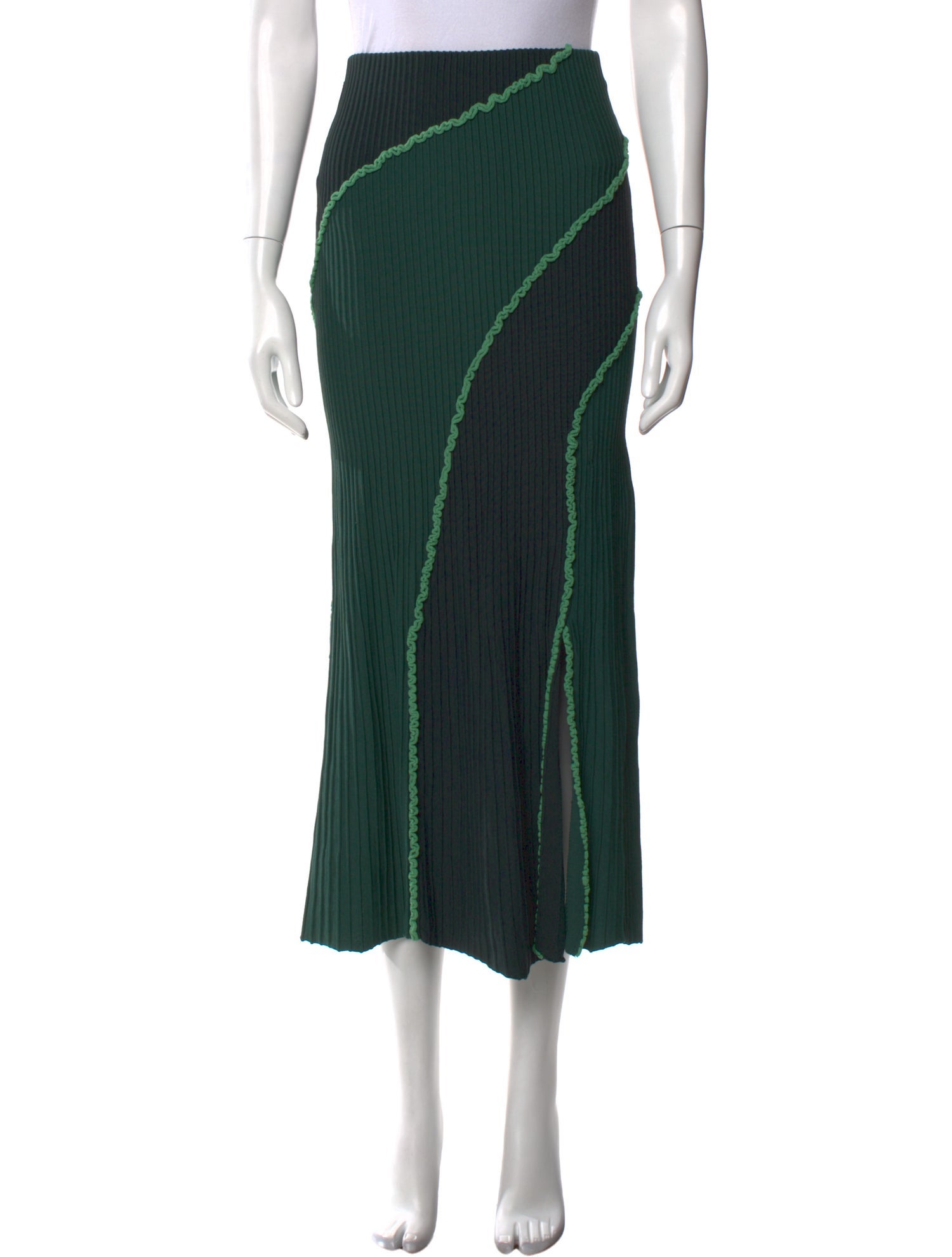 Significant Other Striped Midi Length Skirt