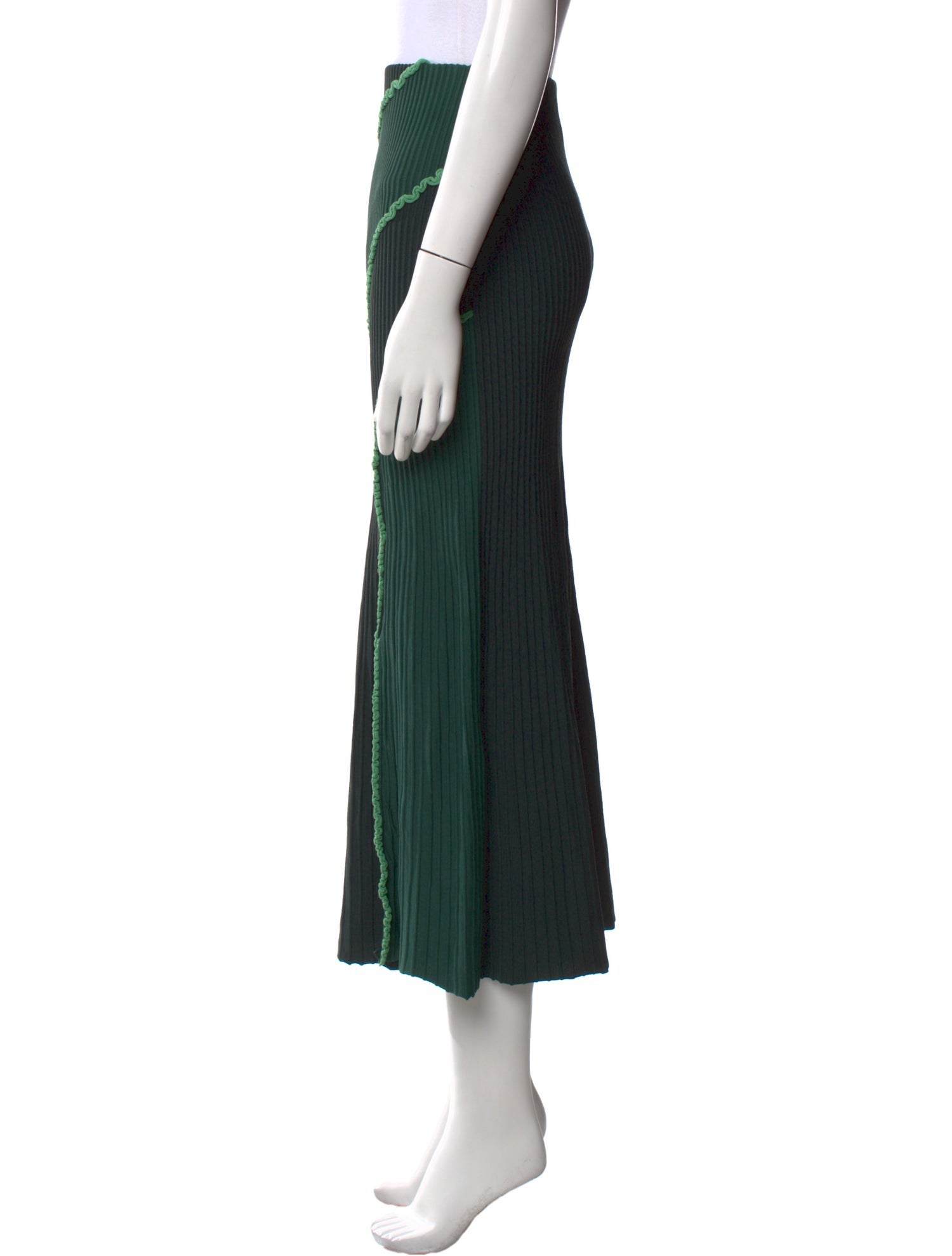 Significant Other Striped Midi Length Skirt