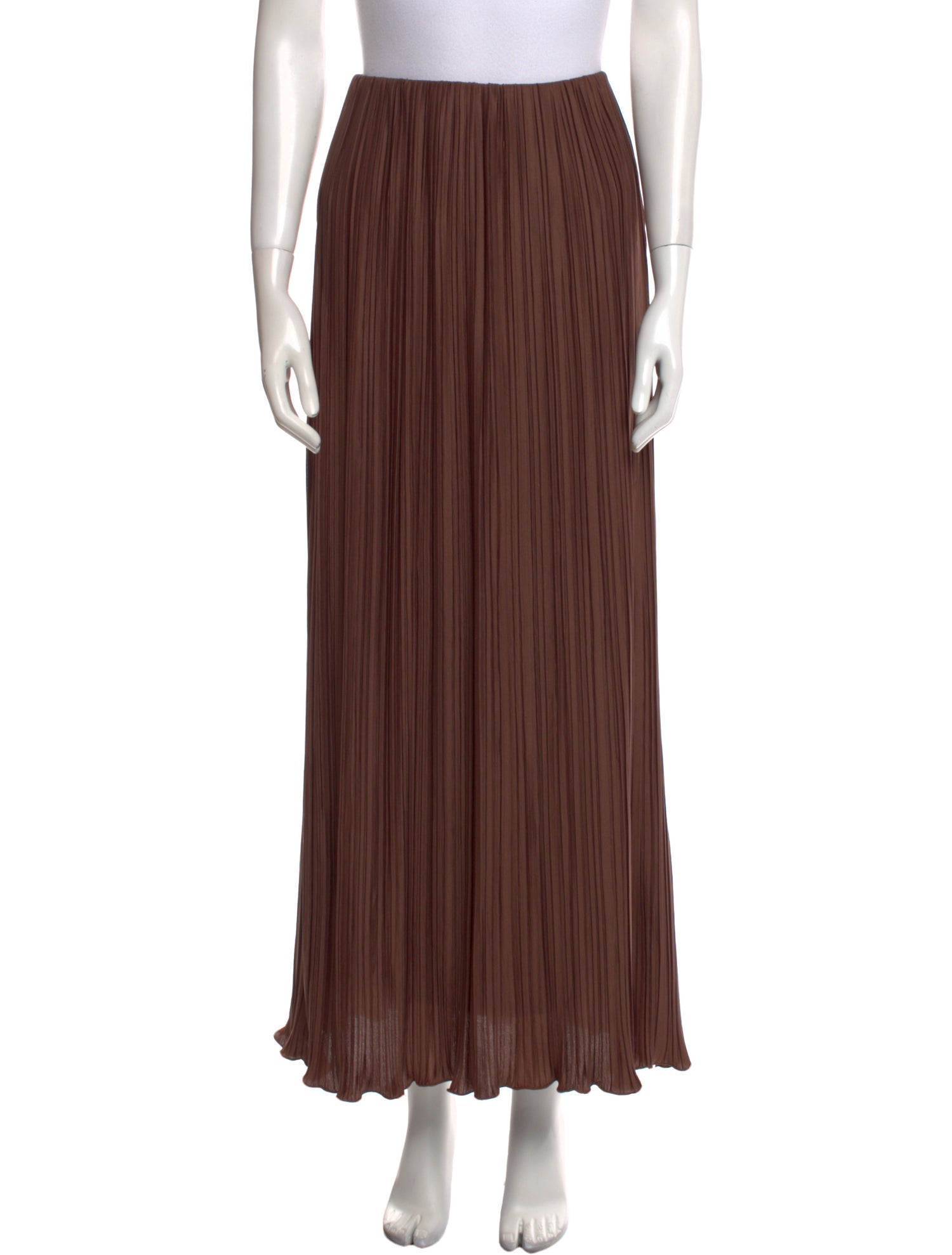 Significant Other Pleated Accents Midi Length Skirt