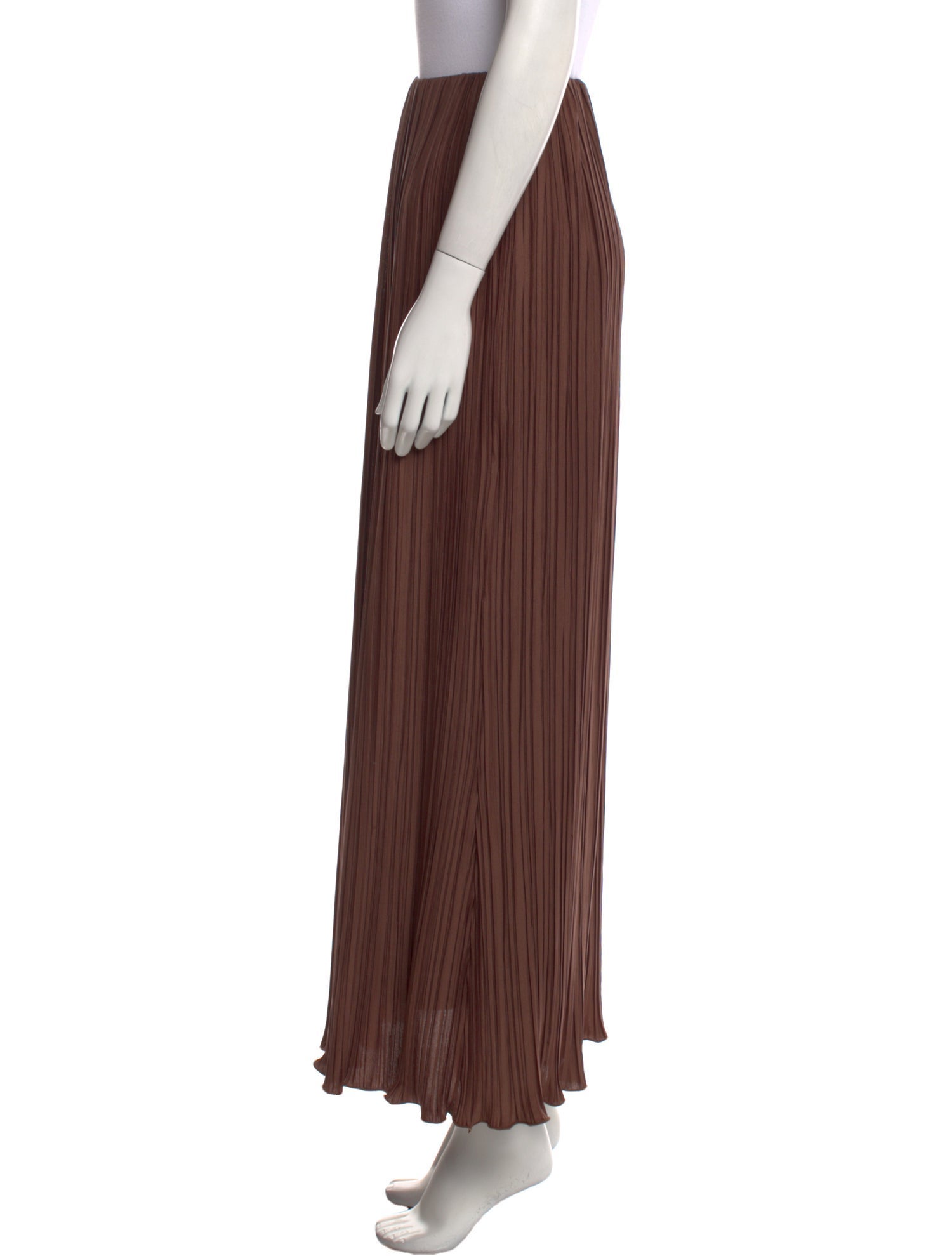 Significant Other Pleated Accents Midi Length Skirt