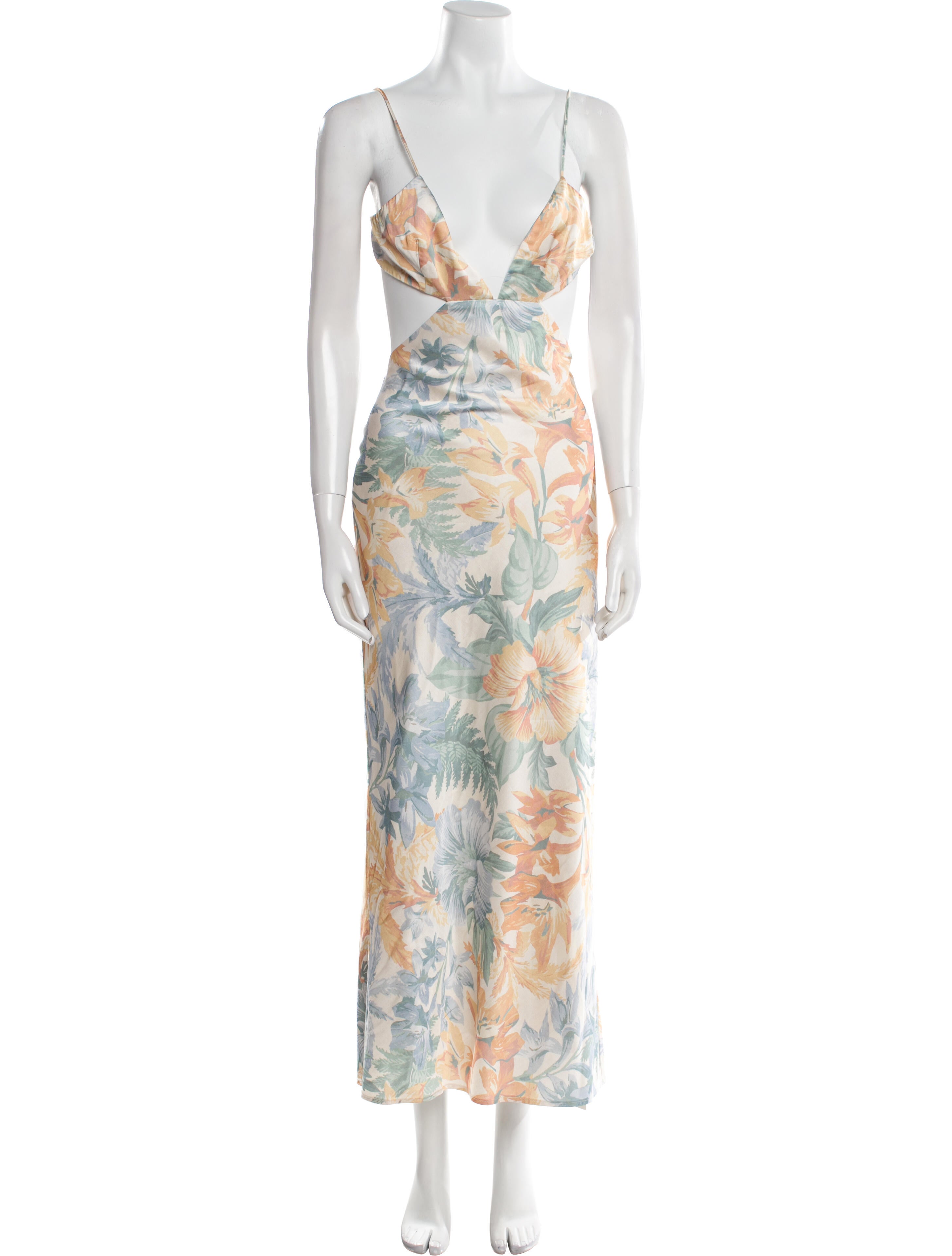 Significant Other Floral Print Midi Length Dress