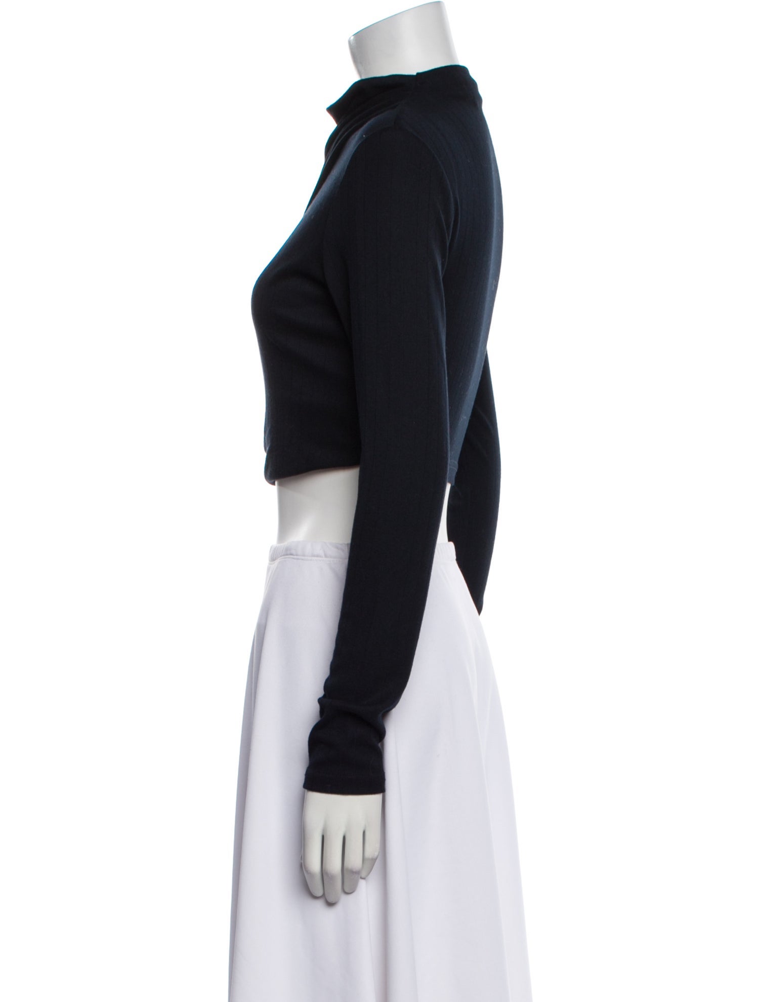 Significant Other Mock Neck Long Sleeve Crop Top