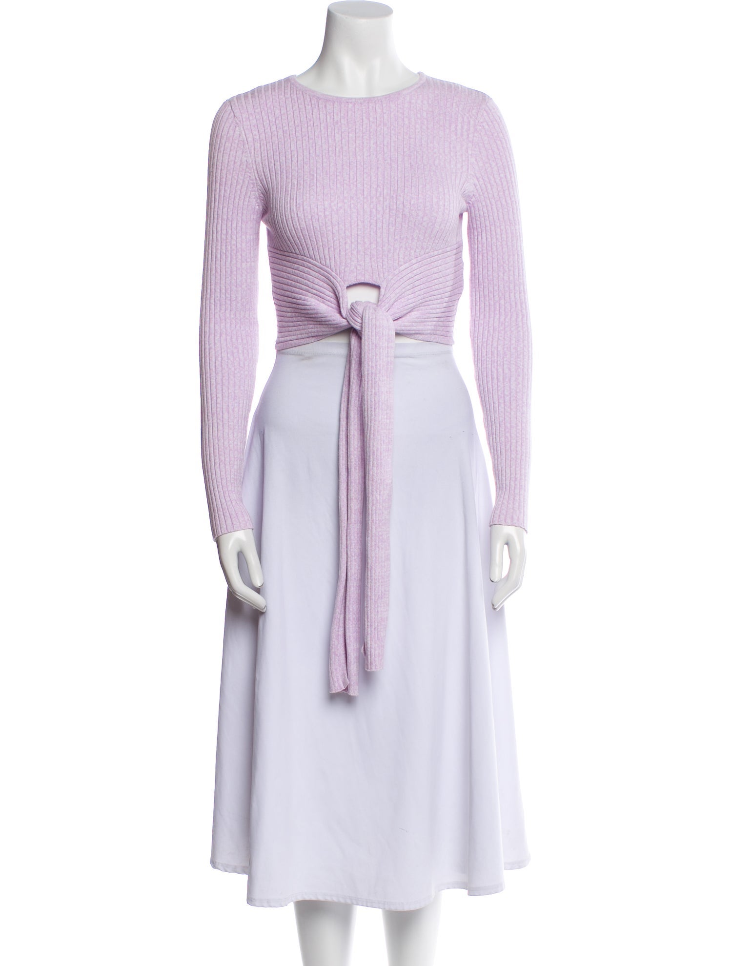 Significant Other Crew Neck Long Sleeve Crop Top