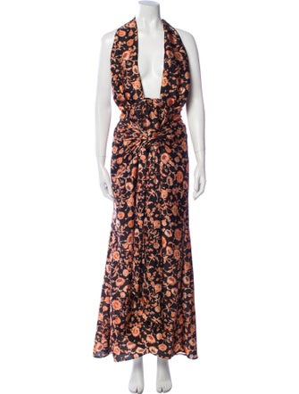 Significant Other Floral Print Long Dress