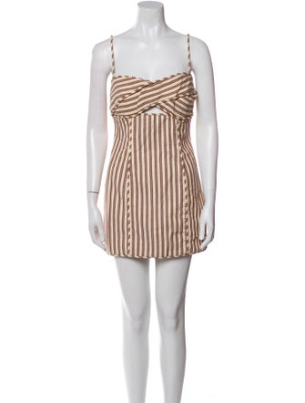 Significant Other Striped Mini Dress