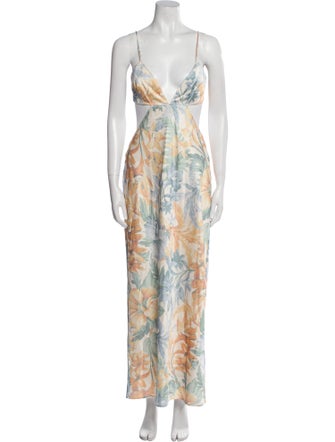 Significant Other Printed Long Dress