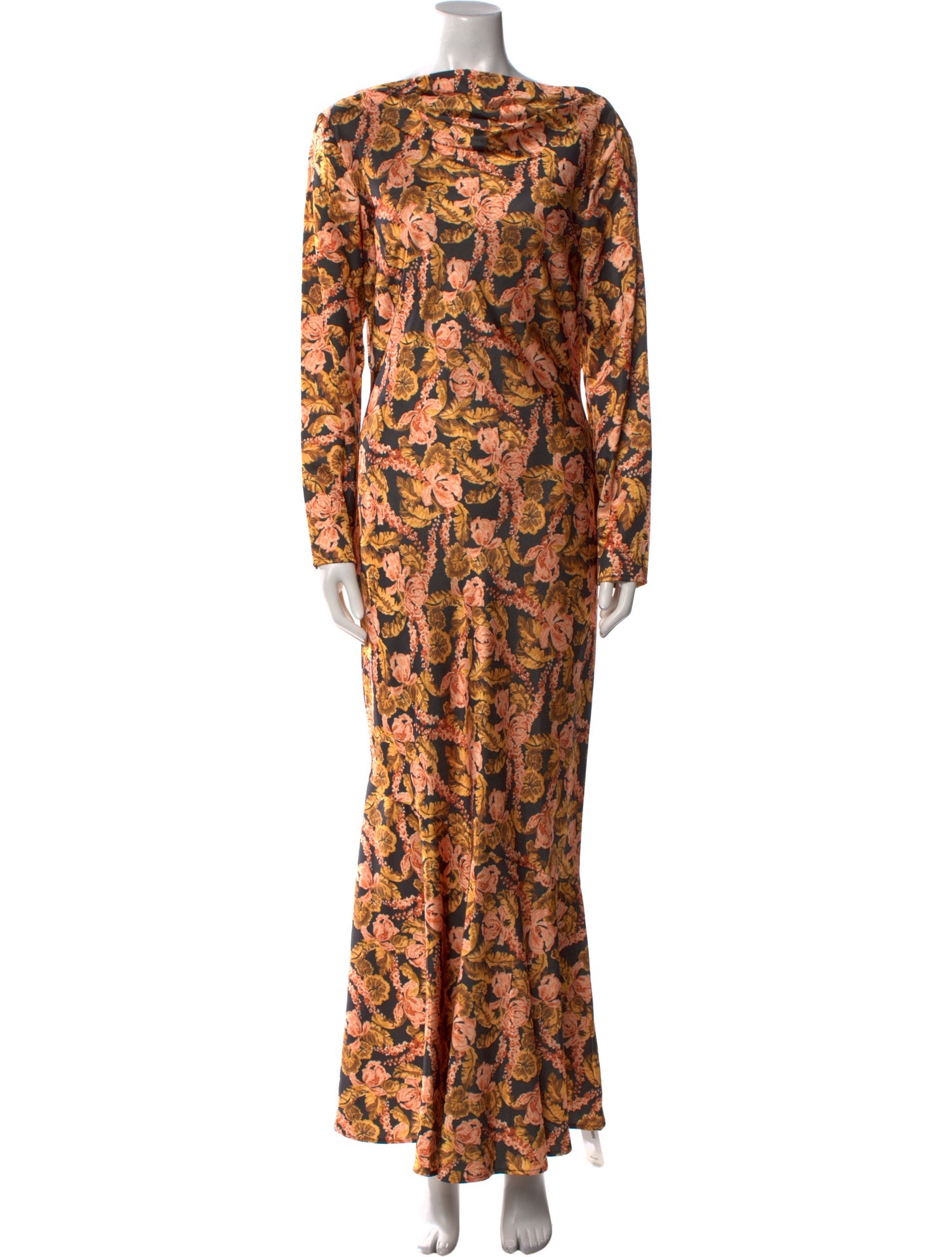 Significant Other Floral Print Long Dress