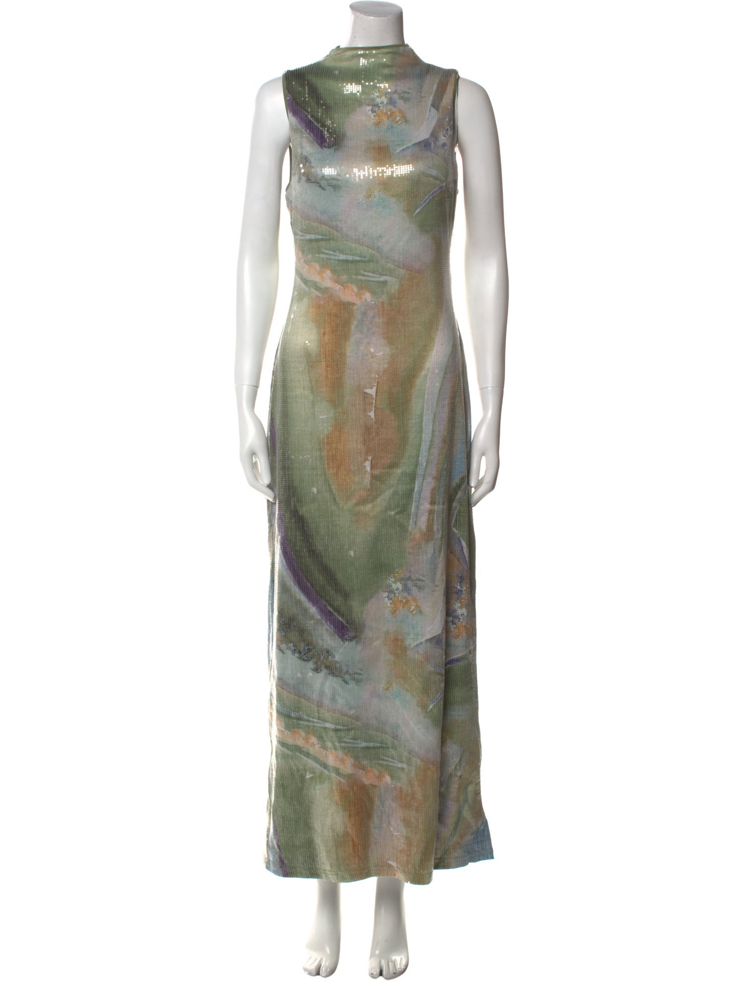 Significant Other Printed Long Dress