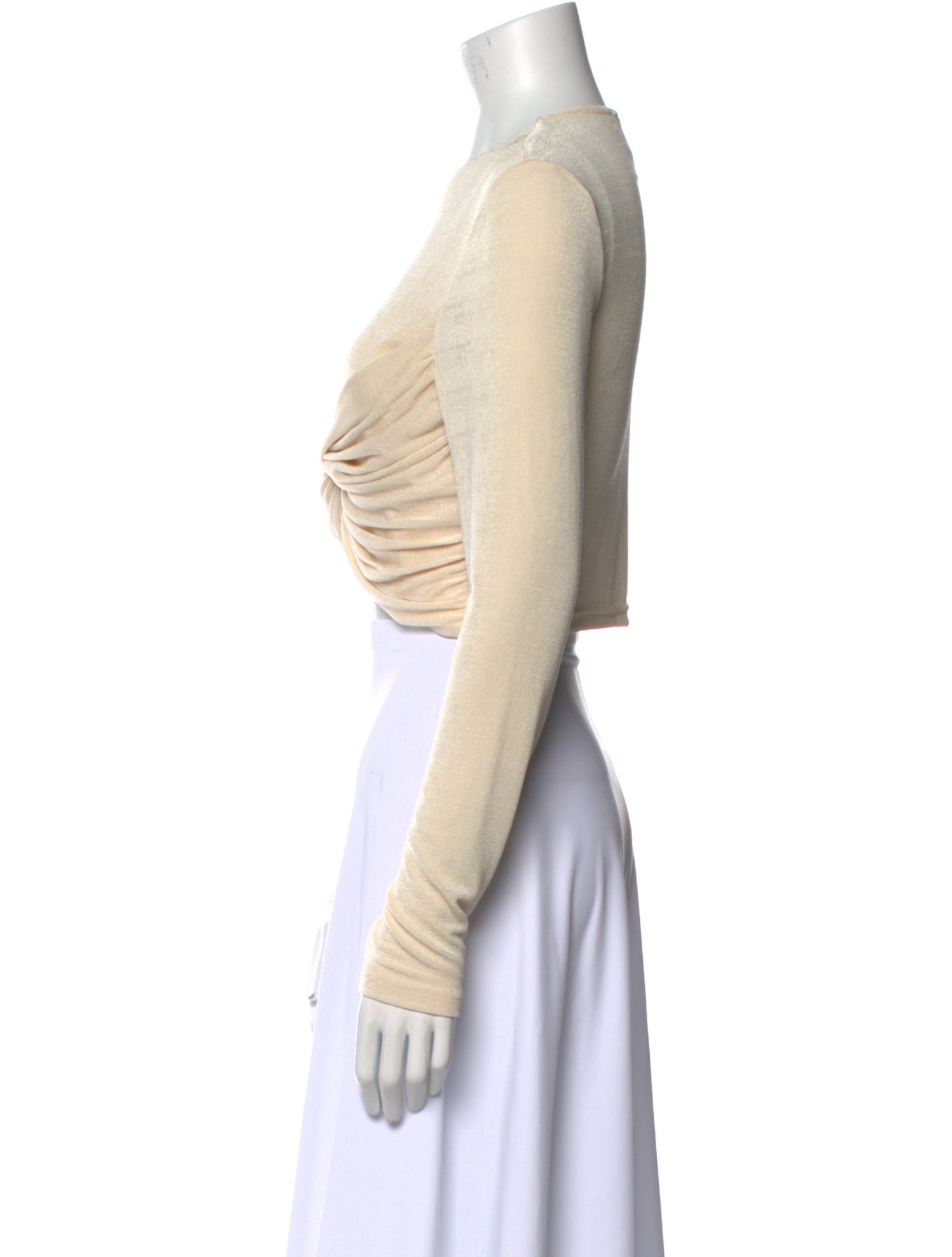 Significant Other Crew Neck Long Sleeve Crop Top