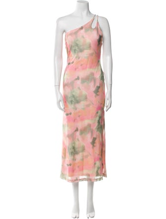 Significant Other Tie-Dye Print Midi Length Dress
