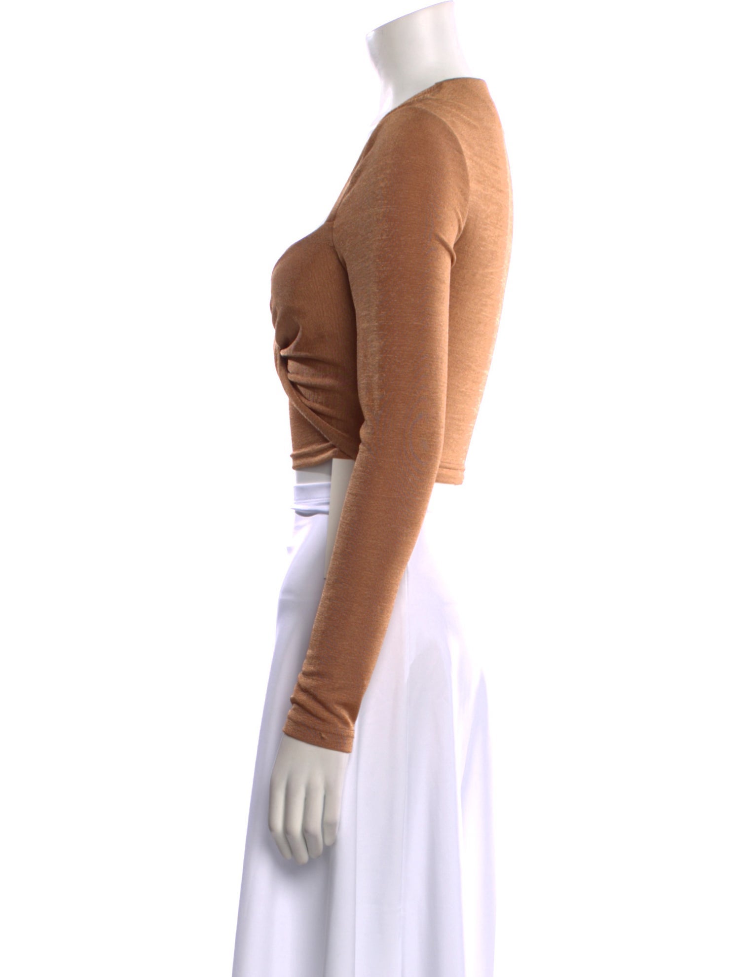 Significant Other V-Neck Long Sleeve Crop Top