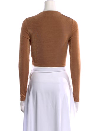 Significant Other V-Neck Long Sleeve Crop Top