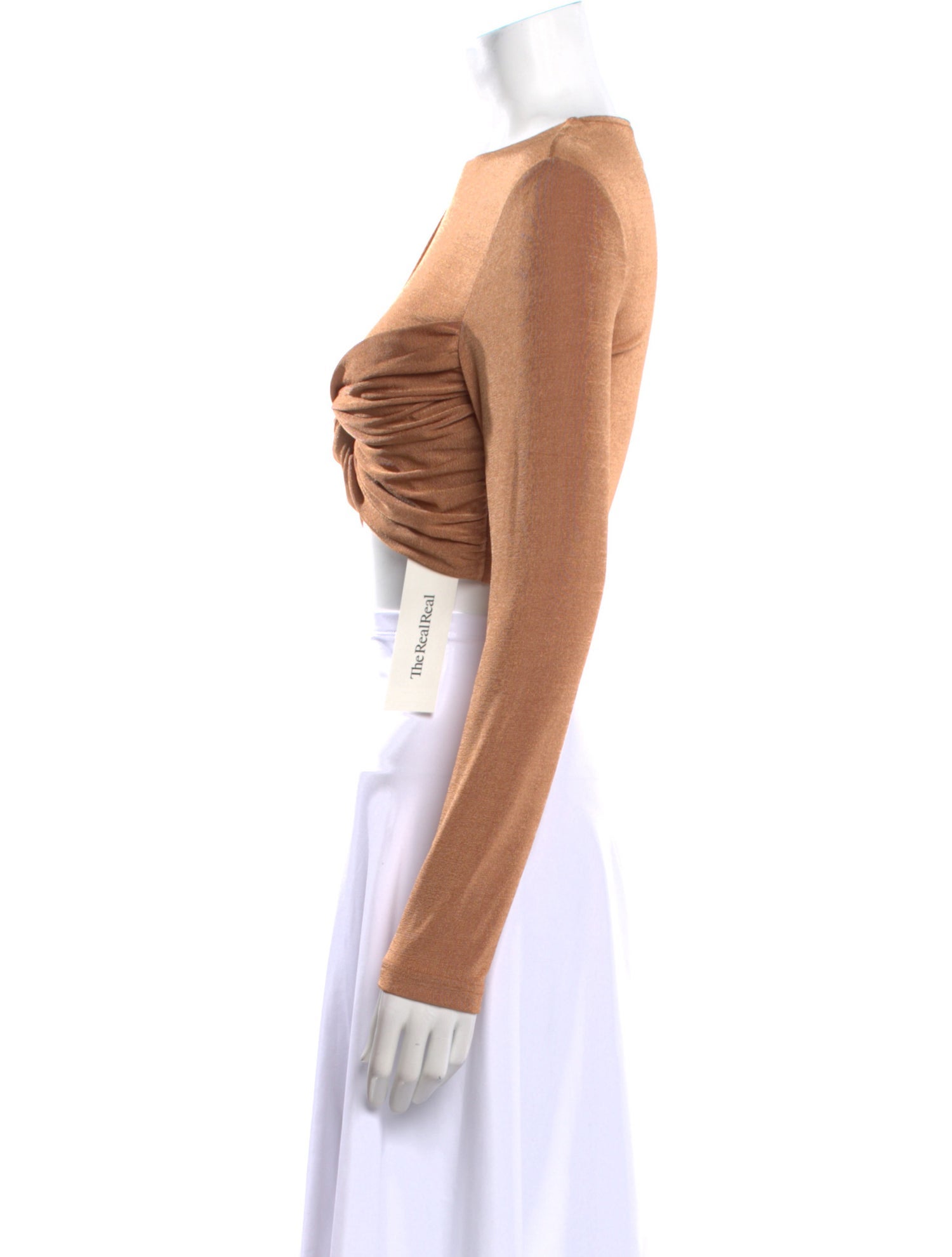 Significant Other Scoop Neck Long Sleeve Crop Top