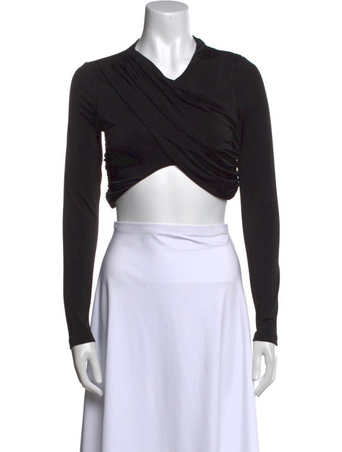 Significant Other Cowl Neck Long Sleeve Crop Top