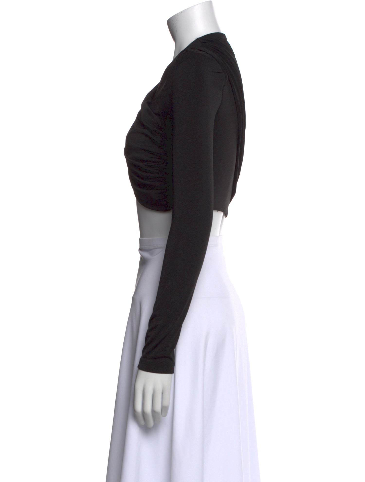 Significant Other Cowl Neck Long Sleeve Crop Top