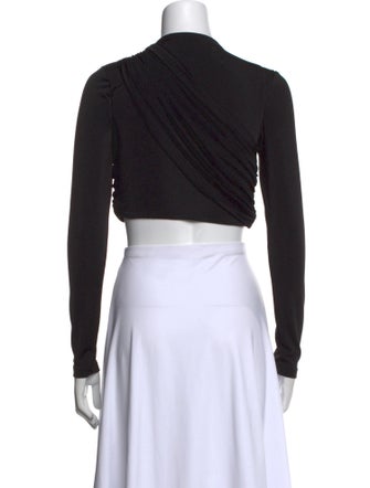 Significant Other Cowl Neck Long Sleeve Crop Top